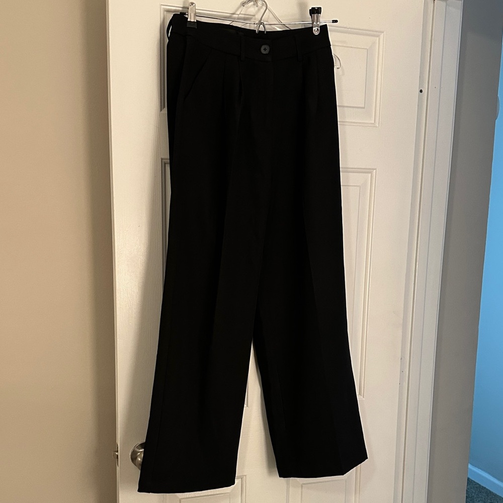 Classic Black Wide-Leg Trousers